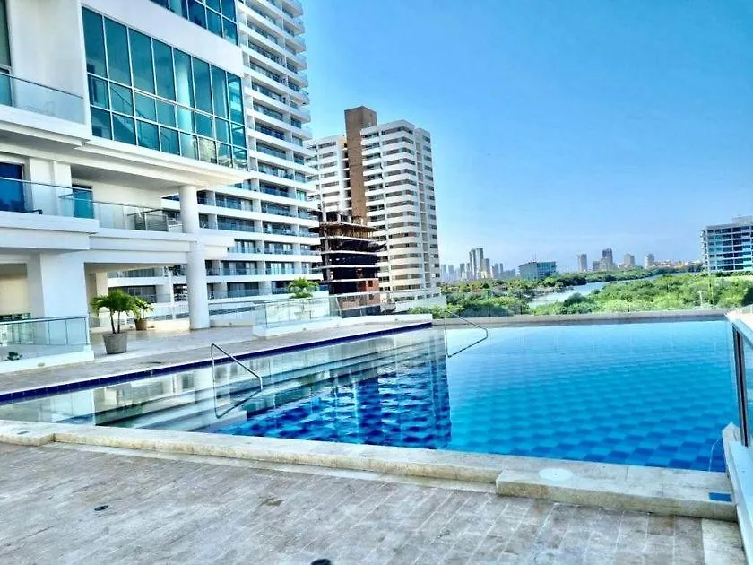 Duplex De Lujo Nuevo Con Vista Increible Al Centro Y La Playa Apartment Cartagena 0*,
